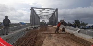 Pembangunan jembatan Tanipah di Mandastana Batola molor lagi ?