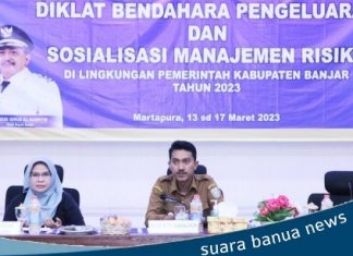 BPKP Kalsel menjadi narasumber Diklat Bendahara Pengeluaran dan Sosialisasi Manajemen Risiko 2023
