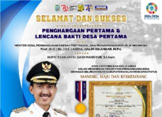 Tiga tahun kepemimpinan Saidi – Said Idrus, benahi desa tertinggal menjadi desa mandiri