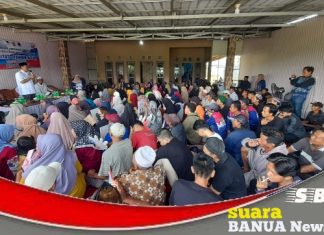 Pasangan calon bupati Mujiyat dan wakil bupati Fahrin Nizar, awali kampanye dialogisnya di Berangas