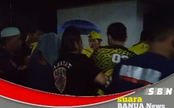 Seorang warga di Tatah Bangkal tenggelam, setelah korban dan perahunya dihantam pohon tumbang