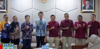 Jalin silaturahmi, Kalapas Narkotika Karang Intan Eddi Mulyono berkunjungan ke Bupati Banjar