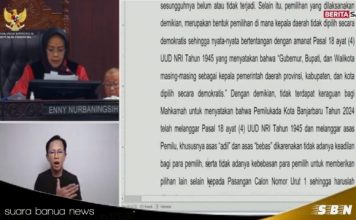 MK perintahkan KPU melaksanakan PSU pemilihan walikota dan wakil walikota Banjarbaru