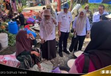 Pastikan ketersediaan pangan, Satgas Pangan Batola sidak pasar tradisional dan ritel modern