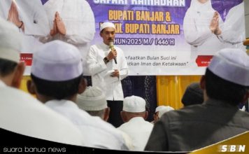 Safari Ramadhan di Desa Sungai Tabuk , ini pesan bupati Banjar Saidi Mansyur