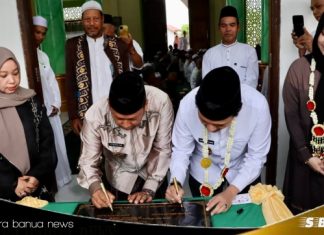 Rangkaian safari ramadhan 1446 H di Batola, Wagub Kalsel resmikan Masjid Jami Nurul Arafah Desa Beringin