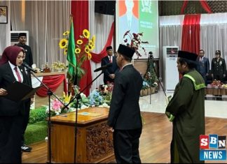 Ahmad Ridho resmi dilantik, siap emban amanah rakyat di DPRD Batola