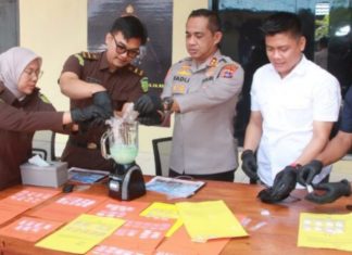 Polres Banjar musnahkan ribuan gram sabu dan ekstasi senilai hampir Rp 900 juta