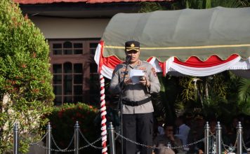 Polres Batola gelar apel pergeseran pasukan pengamanan Pilkades Serentak 2026
