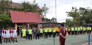Peringati Hari Bhayangkara ke-80, Polres Batola gelar turnamen Bola Voli internal