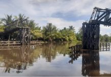 Jembatan penghubung tiga desa di Batola terbengkalai lebih setahun, warga menderita