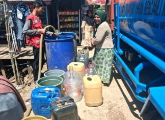 Kekeringan mulai terasa, BPBD Banjar pastikan pasokan air bersih warga Desa Makmur terpenuhi