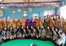 Semangat Kader Posyandu Handil Bujur sambut Penilaian Lomba Tingkat Kabupaten Banjar