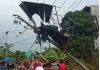 Cuaca Ekstrem di Pingaran: Tiang listrik dan pohon roboh