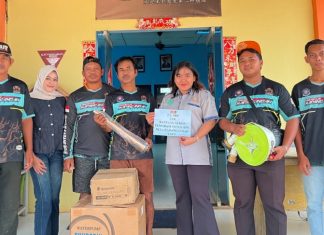 Enam kelompok relawan di Batola terima bantuan pompa pemadam dari PT Putra Bangun Bersama